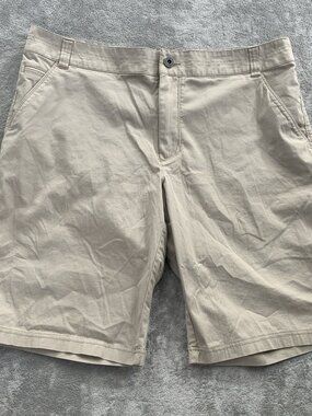 Kuhl Resistor Lite Chino Shorts Mens 38 Beige Style 5205 Stretch Hiking Gorpcore